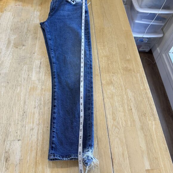 Agolde Toni Slim Straight Leg Jeans High Rise Distressed Denim Organic Cotton 28 - Picture 10 of 16